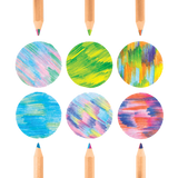 Kaleidoscope Set of 6 Chunky Colored Pencils